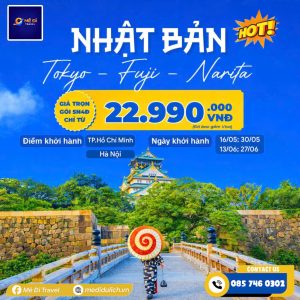 TOUR NHẬT BẢN MÙA HÈ 2026: TOKYO - FUJI 5 NGÀY 4 ĐÊM