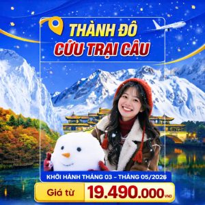 TOUR THÀNH ĐÔ - CỬU TRẠI CÂU - LẠC SƠN 6 NGÀY 5 ĐÊM